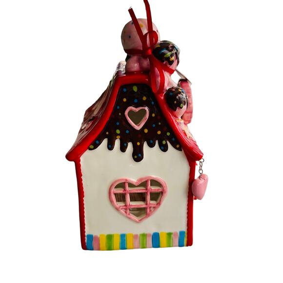 Hello Kitty Blue Sky Sanrio Sweet Shoppe Ceramic Tea Light Holder NEW - Picture 2 of 7